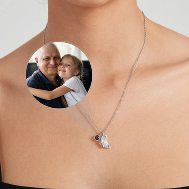 Hope Photo Personalised Necklace - Photo Necklace - Photo Projection Necklace Necklace Brother & Sisters